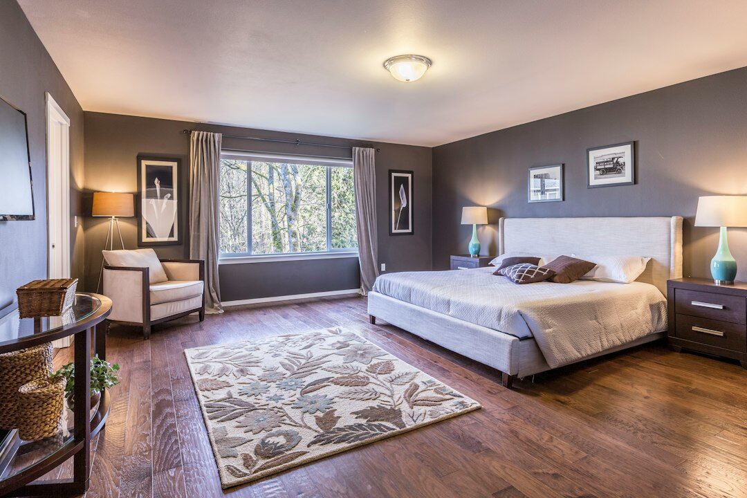 elegant bedroom with natural light